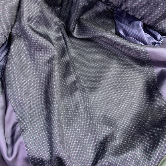 TED BAKER Size 42 Long Grey Black Wool Mohair Shawl Collar Sport Coat - Picture 9 of 11